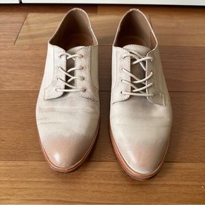 Frye Melissa Leather Oxfords Laced Tan Size 9